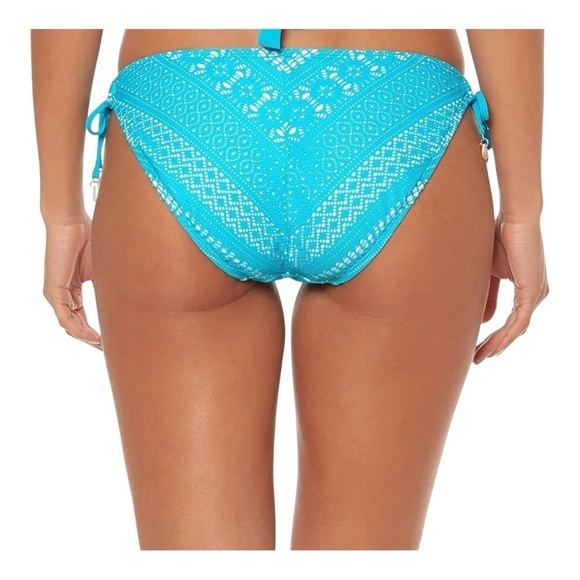 Bleu Rod Beattie Side-Tie Crochet Bikini Bottom in Blue Lagoon NWT - Picture 3 of 6